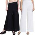Women Vescos Wide Leg Comfortable Plazo Pack Of 2. 