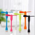 USB Mini Flexible Fan + USB Light (Pack of 2 Items) USB Fan & Light For Power Bank, Type-C & Micro USB  Mobile Phones- USB Light. 