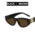 European and American triangle cat eye sunglasses men and women sunglasses trendy sunglasses star Bengdi. 