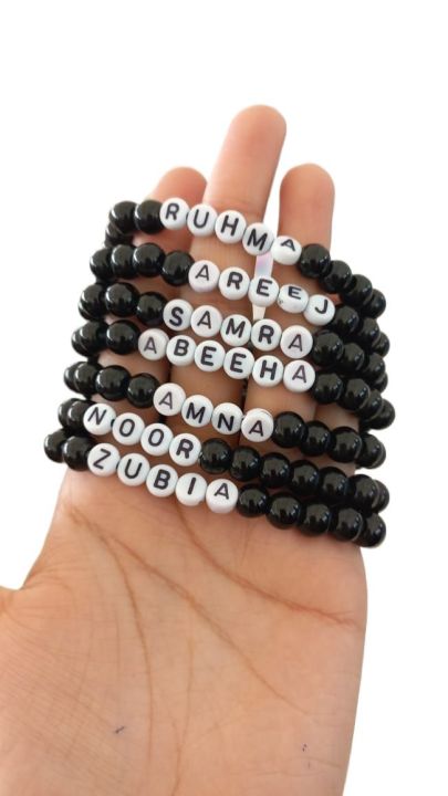 1%20Pc%20Custom%20Name%20Bracelet%20%E2%80%93%20Stretchable%20Handmade%20Beaded%20Bracelet%20for%20Girls,%20Boys,%20Men%20&%20Women%20%E2%80%93%20Maroof%20Jans%20-%20Image%202