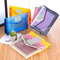 Colorful File Folder A4 Colorful File Folder with Pocket Horizontal Snap Button Portable Examination Paper Document File Organizer Bag School Supplies Document Holder. 