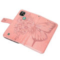 lthmy for Sony Xperia 5 III Butterfly PU Leather Flip Wallet Card Slots with Hand Strap Stand Cover case. 