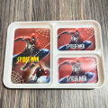 Melamine 3-Section Divided Plate Made Of Durable Material And Perfect For Kids. 