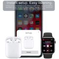 Latest Earbuds Airplus Wireless Earbuds Bluetooth Hand Free with Power Bank  Stereo Earphones White bluetooth ear phone for all cell phones use. 