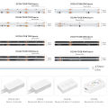 FCOB SPI RGB IC LED Light Strip WS2811 Addressable 720 630 LEDs Dream Color DC12V 24V WS2812B High Flexible FOB COB Lights RA90. 