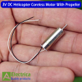 2 pair Micro 3V DC Helicopter Coreless Motor With Propeller by electrica (2 moter & 2 Propeller ). 