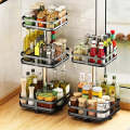 360° Rotatable Metal Storage Organizer by Matrix | Organizer for Kitchen Essentials | Rotating Storage Rack for Vanity & Dressing Tables | Smart Storage & Organizing Rotatable Rack. 