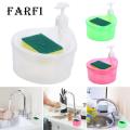 Easy to Use Soap Dispenser Convenient Soap Dispenser with Sponge Holder No Dripping Large Capacity Home Supplies Soap Dispenser for Kitchen. 