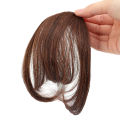 Hair Extensions Ultra Thin 3D Air Clip in Bangs Hairpiece with Nice Net Natural Flat Neat Bangs for Women. 