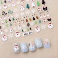 Snowman Women Snowflake Santa Claus Manicure Accessories Cartoon Cat Cartoon Nail Stickers Bears Nail Decals Christmas Nail Stickers Nail Art Decorations. 