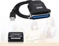 USB to Parallel Printer Cable, 36pin USB Port Adapter Adaptor Cable Lead IEEE1284 , USB to DB36 Female Port LPT Parallel Printer Print Converter Cable, USB to DB36 Female Parallel Print Printer Converter Cable LPT Bi-directional. 