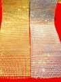 Silver Gold 36 / 72 Inches Cuttable Plastic Hollow Mesh Lace – Flexible DIY Craft Trim for Decorations & Projects. 