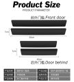【shenggangshangmao001】Carbon Fiber leather Threshold Protection Sticker Car Door Threshold Sticker Threshold Strip Trunk Anti-Stepping Sticker Pe-ugeot 206 207 4008 Rcz 5008. 