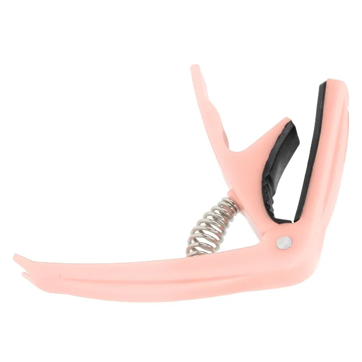 Stable ABS Shell Guitar Capo Black &Pink With Spring Stringed ...
