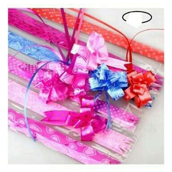 Pack%20of%20Six%20Pull%20Flower%20Ribbon%20For%20Gift%20Wrap%208%20inch%20Length%20-%206%20Pcs%20Ribbon%20Pull%20Flower%20Gift%20Wrapping%20Flower%20-%20Image%202