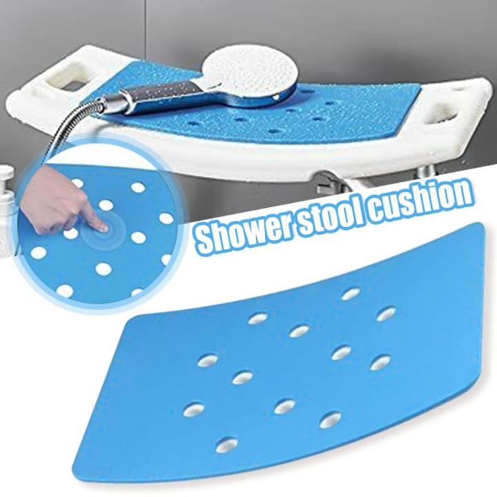 Multipurpose Shower Stool Cushion Waterproof Non-slip Bath Chair Mat Stickable Eva Pad For Bathroom Bath Mats Bathroom Products