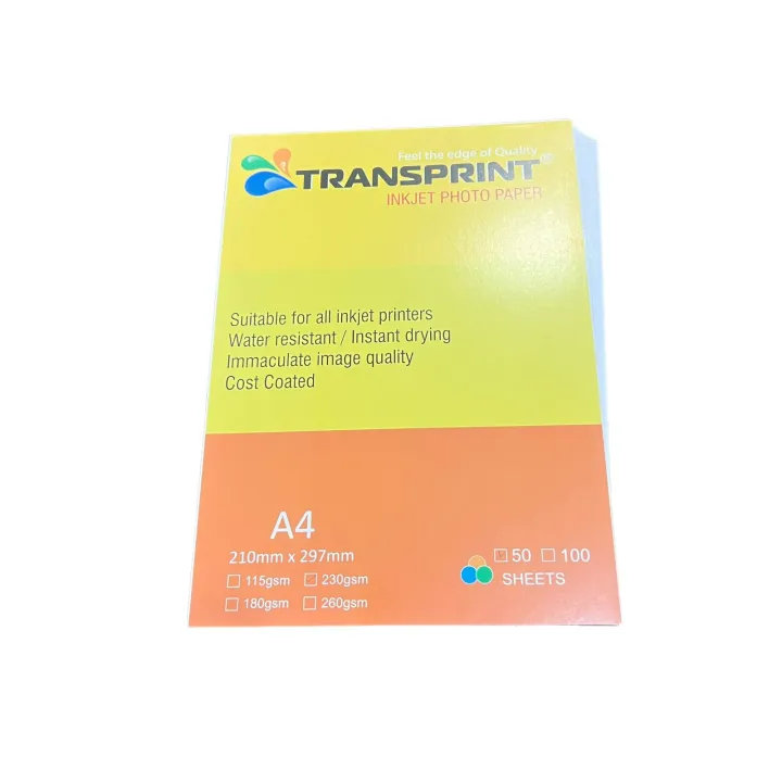 Inkjet%20Photo%20Paper%20-%20230g,%20A4%20Size,%20Waterproof,%20Pack%20of%2050%20Sheets%20-%20Image%202