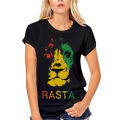 Reggae Clothing Men Women Jamaica Rasta Black Navy T-Shirt Cartoon t shirt men Unisex New Fashion tshirt free shipping. 
