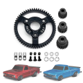 Steel 0.8M 32P Spur Gear with Pinion Gear for Traxxas Slash 2WD VXL Bandit Rustler Stampede Drag Slash Accessories ,58T. 