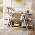 Versatile and Modern 3-Tires console Table and Media Console. 