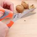 Multifunctional Stainless Steel Kitchen Scissor - 4 in 1 Multipurpose Scissor ( Used For: Bottle Opener , Nut Cracker , Cutting Wire , Paper Cutter , Vegetables Cutter , Meat Cutter and Fish Cutting Scissor ) High Quality  Product. 