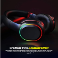 FunBug Wireless Bluetooth RGB Headphones with Built-in Microphone - Wire Less & Wired Stereo Gaming Headset Headband with Noise Cancelling Microphone - Earphones Gift for Android Mobile iPhone, PC, Laptop, Tablet, Pubg with Memory Card & AUX input - Black. 