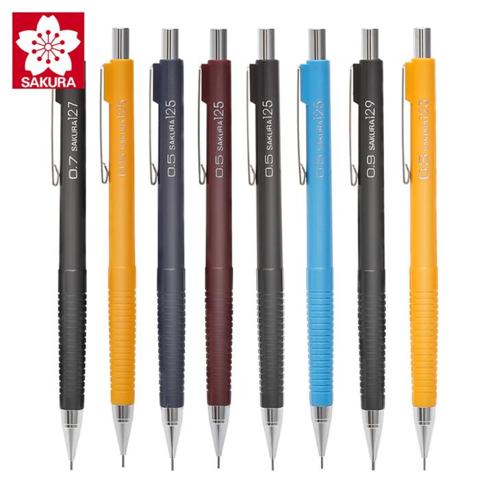 SAKURA XS-123/125/127/129 Mechanical Press Automatic Pencil Activity Pencils 0.3/0.5/0.7/0.9mm Drawing Writing School Stationery