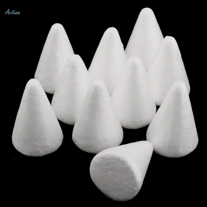 20Pcs%2068mm%20White%20Cone%20Shape%20Styrofoam%20Foam%20Craft%20Polystyrene%20Material%20DIY%20-%20Image%205