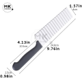 Zig Zag  Potato knife, Stainless Steel Crinkle Fries Cutter Knife – Multifunctional Wavy Potato & Vegetable Slicer with Serrated Zig Zag Blade – High-Quality Kitchen Tool. 
