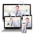 Light Ring For Mobile Lens Selfie Lamp Flash Backlight Selfie Light LED Luminous Clip Lamp Photography Video Makeup Ringlight-White. 