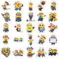 50pcs/Pack Cute Cartoon Minions Stickers Despicable Me  Waterproof Skateboard Luggage Guitar Laptop Funny Graffiti Sticker Kid Classic Toy. 