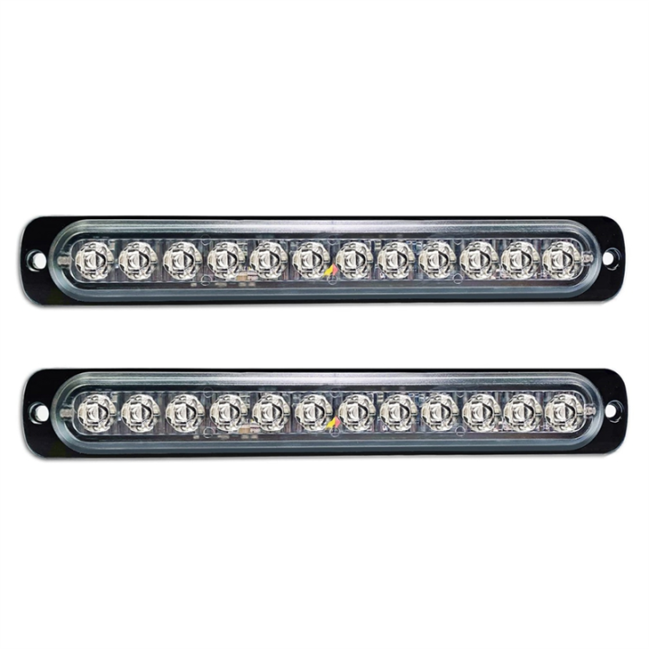Warning Light Flashing Lights 12V-24V Strobe Warning Light, Breakdown Beacon LED Light Bar Red+Blue