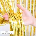 Happy Anniversary Decoration Theme Set 1 PCs Black Banner 30 Pcs Balloons 1 PCs Golden Back Drop Curtain  2 Foil Star Anniversary Items & Decorations -Home Decorations. 