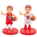 5Pcs/Set Slamdunk Figures Ornaments Cake Topper Birthday Party Decoration Basketball Players Ornaments with Base Cake Decor. 