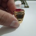 Turkish Ring, Mens Turkish Ring, Classic Turkish Ring For Men, Red Turkish Ring.. 
