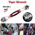 48-in-1 Multipurpose Tiger Wrench Tools Socket Universal Multifunctional Spanner Works with Spline Bolts Torx 360 Degree Rotation 6-Point 12-Point Furniture Car Repair Tool. 