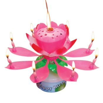 Happy Birthday Candle With Music & Magical Sparklers - Large