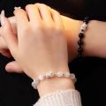 [ New ] Women's Couple Bracelet Silver a Pair Couple High-Grade Bracelet 520 Gift Gift for Boyfriend Or Girlfriend. 