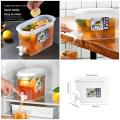 3500ml Refrigerator Cold Water Kettle Water Container box 3500ml Refrigerator Cold Water Kettle Water Container With Faucet For Fridge Household Lemonade Bottle Drinkware Cold Water Bottle Container. 