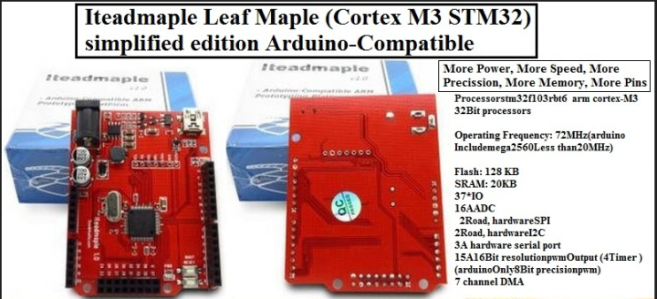 Arduino Leaf Maple 72 Mhz 128 KB 32 Bit processor