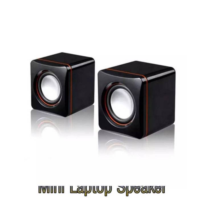 Mini USB Laptop Speakers Wired Laptop Speakers 2.0 Channel Small Computer Desktop Speakers Desktop Speakers for PC