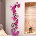 3D Romantic Flower Acrylic Wall Sticker Decal Home Art Removable Decoration. 