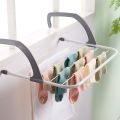 Folding Towel Clothes Drying Hanger Shelf Balcony Laundry Storage Holder Rack. 