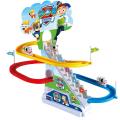 paw petrol Climbing Stairs Toy Children Roller Coaster Toy Set paw petrol Race Track Set With LED Flashing Lights, Music. 