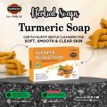 DURVESH TURMERIC SOAP | GLYCERINE SOAP | TURMERIC HERBAL SOAP | SOAP 90gm | HALDI SOAP | TURMERIC HERBAL SOAP | PURE TURMERIC SOAP | GLYCERINE SOAP BASE | 100% PURE & NATURAL. 