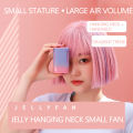 Jelly Hanging Neck Fan Mint Peach Portable USB Charging Creative Small Fan JK915. 