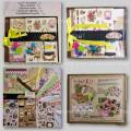 Eno Greeting 8 inch Floral Vintage Scrapbook Photo Album Gift DIY Ribbon Complete Scrapbook Kit For Lover/Kids. 