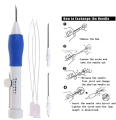 1Set Russian Embroidery Punch Needle Embroidery Stitching Punch Needle Crochet Knitting Needle Art Craft Sewing Accessories. 