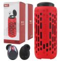 M47 TWS Bluetooth Wireless Speaker Earbuds - In-Ear Stereo Headphones - Touch Control - Call Control - Lithium Battery-Polymer - Waterproof  Bluetooth Wireless Speaker Earbuds - Color Red. 