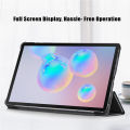 For Samsung Galaxy Tab S6 Lite 10.4 SM-P610 SM-P615 Case Slim Tri-fold Magnetic Smart Flip Cover Full Coverage Casing. 